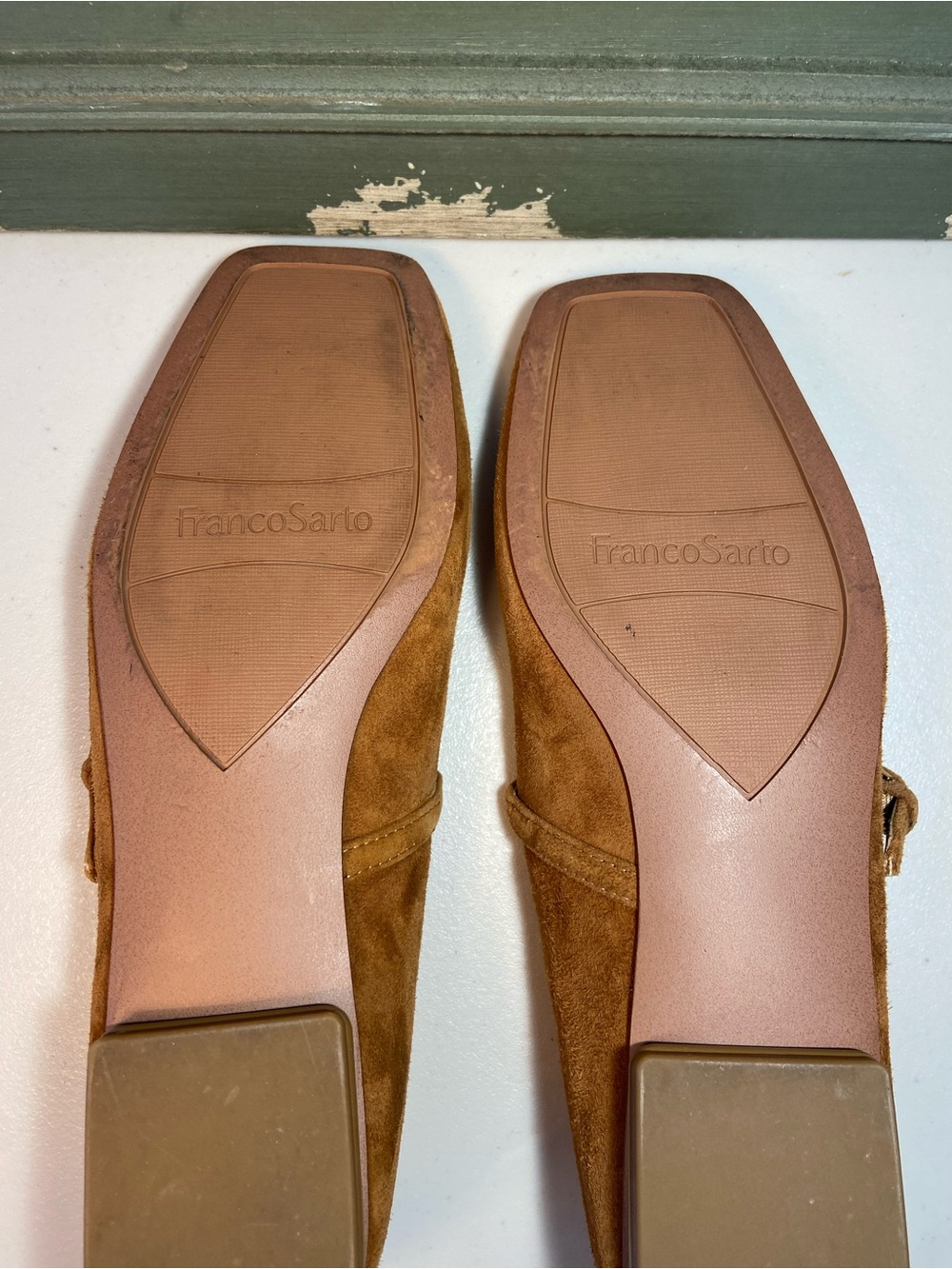 FRANCO SARTO Women’s Suede Mary Jane Flats in Brown SZ 6 - Picture 8 of 10